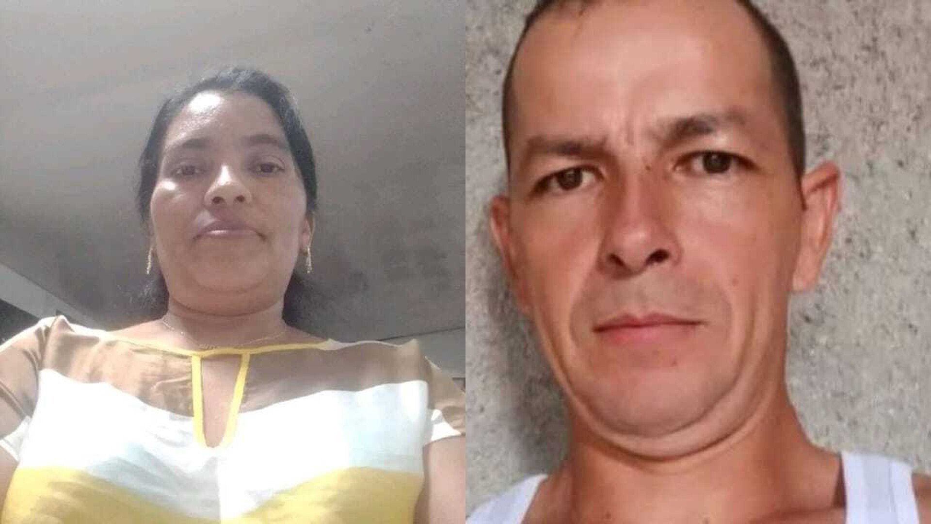 Reina Pérez Gómez y su agresor Gregorio Ortez Herrera.