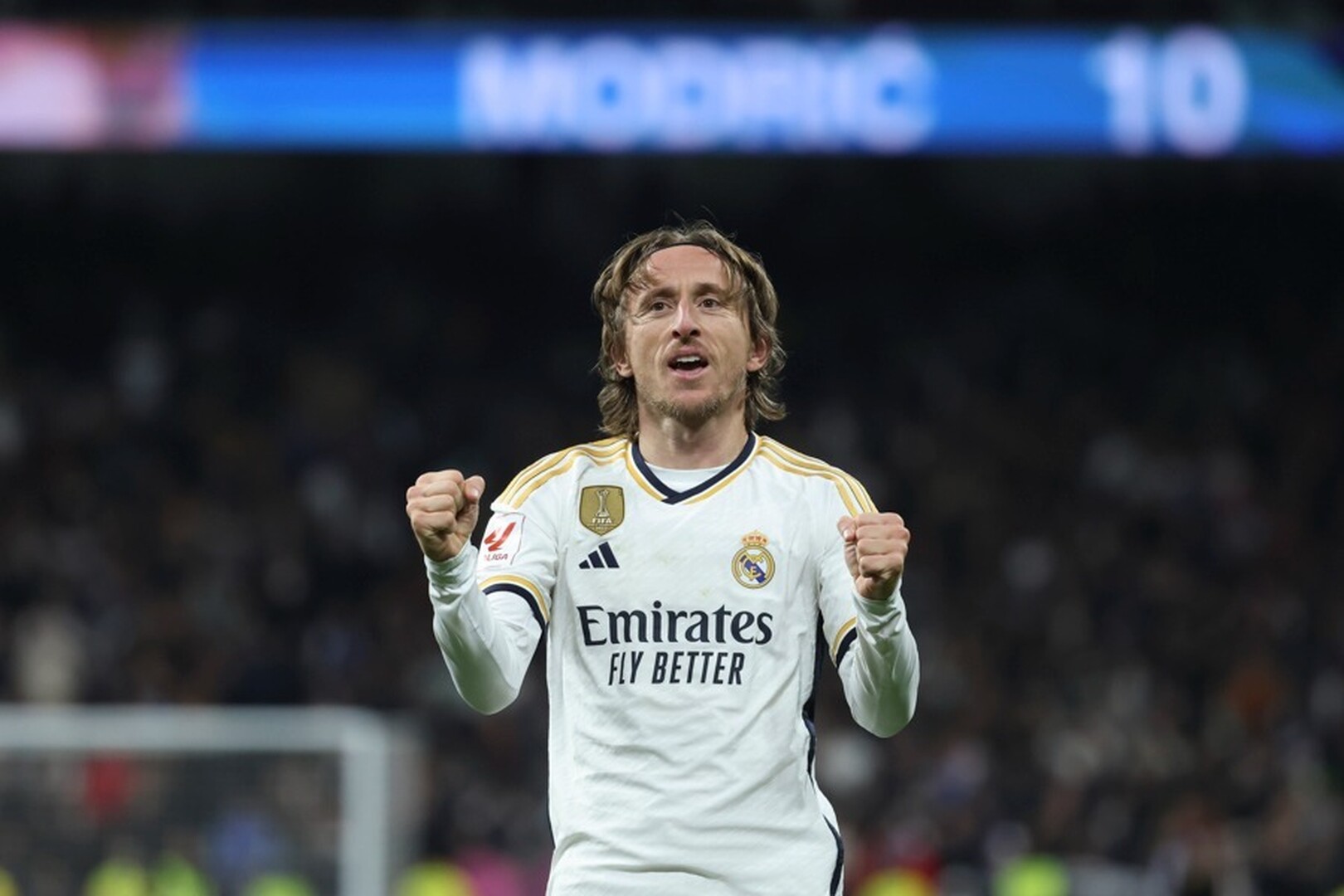 El croata Luka Modrić, capitán del Real Madrid.  Imagen tomada de Vos TV.