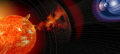 Este fenómeno podría generar alteraciones temporales en el funcionamiento de los satélites, sistemas de GPS, entre otros.  Imagen tomada de Vos TV.