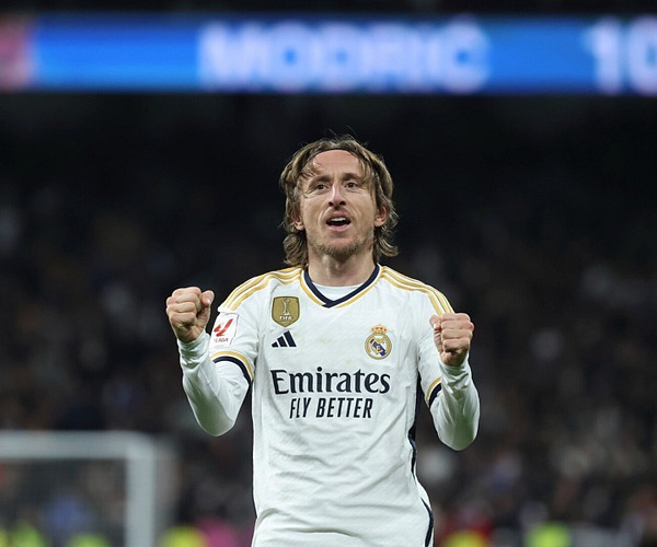El croata Luka Modrić, capitán del Real Madrid.  Imagen tomada de Vos TV.