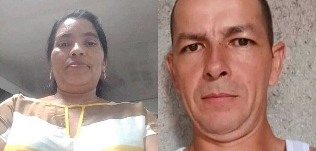 Reina Pérez Gómez y su agresor Gregorio Ortez Herrera.