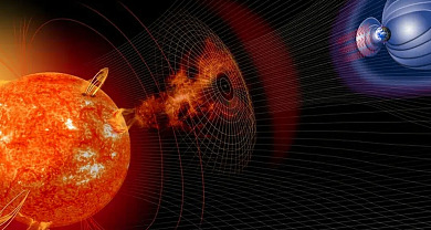 Este fenómeno podría generar alteraciones temporales en el funcionamiento de los satélites, sistemas de GPS, entre otros.  Imagen tomada de Vos TV.